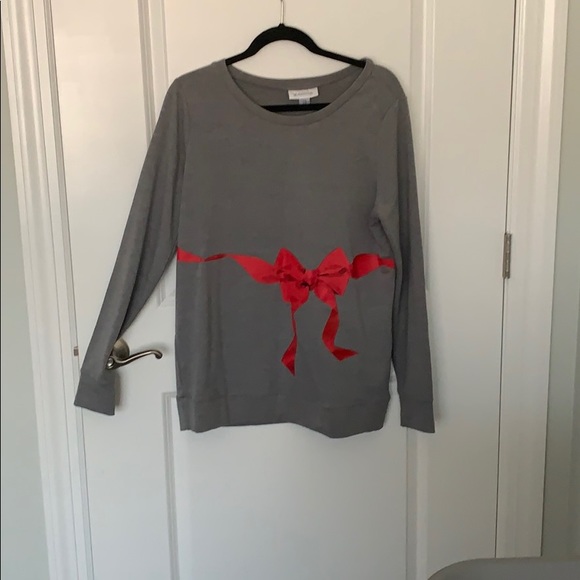 Motherhood Maternity Tops - Maternity holiday sweatshirt